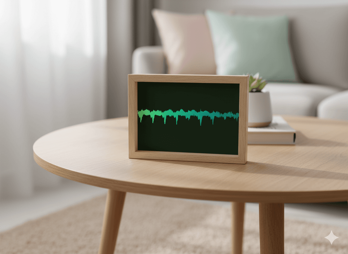 Artwork mockup in a bright Scandinavian interior